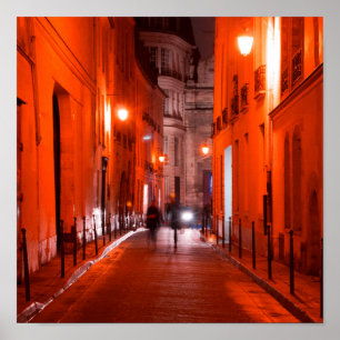 Cool, urban, moderne foto van de Parisiaanse leven Poster