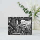 Cool, urban, moderne foto van paarden van carrouse briefkaart (Staand voorkant)