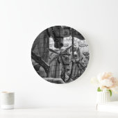 Cool, urban, moderne foto van paarden van carrouse grote klok (Huis)