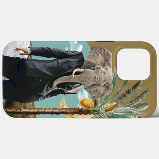 Cool Urban Safari Wild Man Collage Case-Mate iPhone Case (Achterkant (horizontaal))