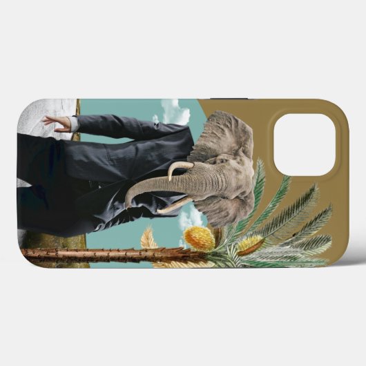 Cool Urban Safari Wild Man Collage Case-Mate iPhone Case (Achterkant (horizontaal))