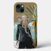 Cool Urban Safari Wild Man Collage Case-Mate iPhone Case (Achterkant)