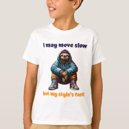 Cool Urban Sloth in Sneakers en Hoodie T-shirt