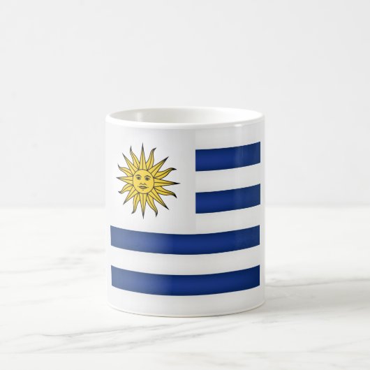 Cool Uruguay-vlag Koffiemok (Center)