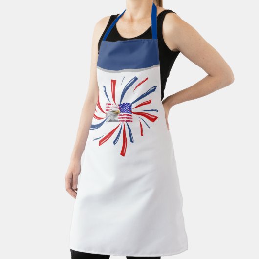 Cool  US Flag Design Patriot BBQ Grill Chef Schort (Insitu)