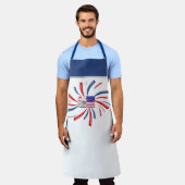 Cool  US Flag Design Patriot BBQ Grill Chef Schort (Gedragen)