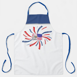 Cool  US Flag Design Patriot BBQ Grill Chef Schort