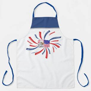 Cool  US Flag Design Patriot BBQ Grill Chef Schort