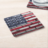 Cool USA Flag Design Kartonnen Onderzetters (Schuin)
