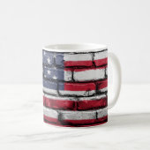 Cool USA Flag Design Koffiemok (Voorkant rechts)