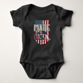 Cool USA Flag Design made in USA Romper (Voorkant)