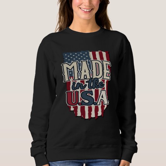 Cool USA Flag Design made in USA Trui (Voorkant)