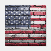 Cool USA Flag Design Magneet (Voorkant)