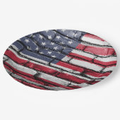 Cool USA Flag Design Papieren Bordje (Gekanteld)