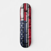 Cool USA Flag Design Persoonlijk Skateboard (Voorkant)