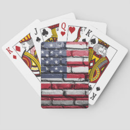 Cool USA Flag Design Pokerkaarten