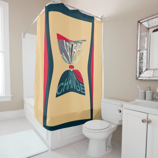 Cool USA Hope is een geweldig patriottisch patriot Douchegordijn (In situ)