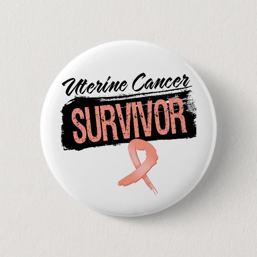 Cool Uterine Cancer Surviof Ronde Button 5,7 Cm (Voorkant)