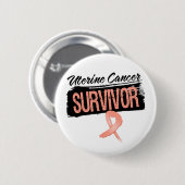 Cool Uterine Cancer Surviof Ronde Button 5,7 Cm (Voorkant /achterkant)