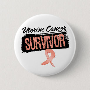 Cool Uterine Cancer Surviof Ronde Button 5,7 Cm