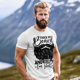 Cool vader raak mijn baard aan verjaardag baardige t-shirt