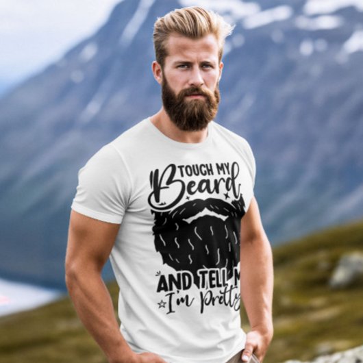 Cool vader raak mijn baard aan verjaardag baardige t-shirt