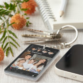 Cool Vaderdag Instagram Foto Sociale media Pap Sleutelhanger (Voorkant Rechts)