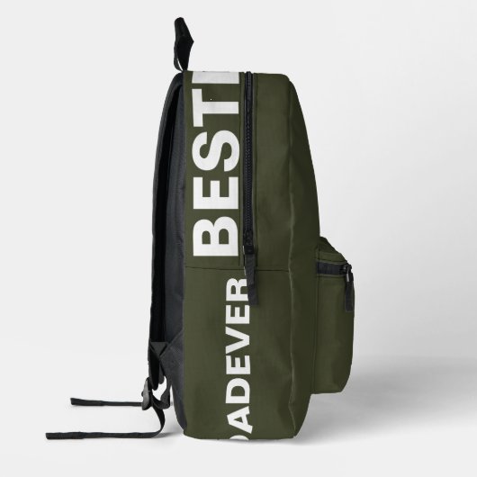 Cool Vaderdag van Dochter Army Green Bedrukte Rugzak (Links)