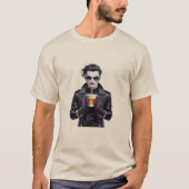 Cool Vampire Halloween T-Shirt – Modern Funny Goth (Voorkant)