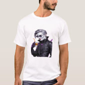 Cool Vampire Halloween T-Shirt – Modern Funny Goth (Voorkant)