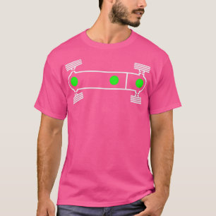 Cool Vanagon T3 Syncro DiffLock Bulli illustratie T-shirt