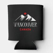 Cool Vancouver Canada bergen esdoorn blad donker Blikjeskoeler (Achterkant)