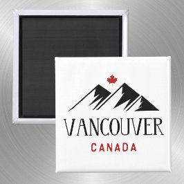 Cool Vancouver Canada Bergen Maple Leaf Magneet