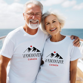 Cool Vancouver Canada Bergen Maple Leaf T-shirt