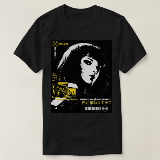 Cool Vaporwave Modern Urban Girl T-shirt (Design voorkant)