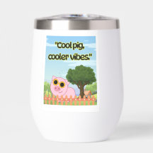 Cool Varken Koelere Vibe Cute Grafische Collectie