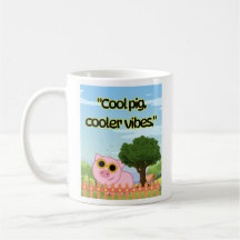 Cool Varken Koelere Vibe Cute Grafische Collectie