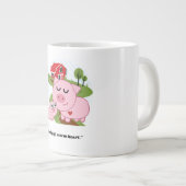 Cool Varken Warm Hart Grote Koffiekop (Voorkant rechts)