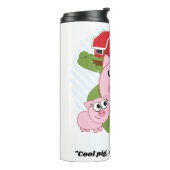 Cool Varken Warm Hart Thermosbeker (Gedraaid links)