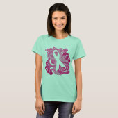 Cool Vector Graphics Pink Ribbon T-shirt (Voorkant volledig)