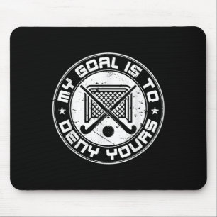 Cool veldhockey doelverdediger mijn doel is om de muismat