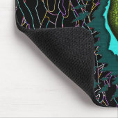Cool velociraptor dinosaur mousepad design muismat (Hoek)