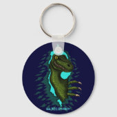Cool velociraptor dinosaur sleutelhanger design (Voorkant)