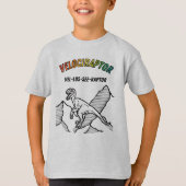 Cool Velociraptor Dinosaur T-Shirt (Voorkant)