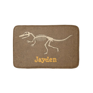Cool Velociraptor Dinosaurus Botten Jongens Slaapk Badmat