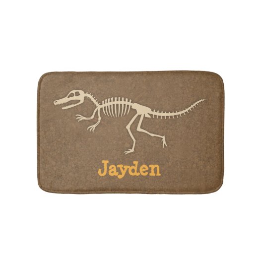 Cool Velociraptor Dinosaurus Botten Jongens Slaapk Badmat (Voorkant)