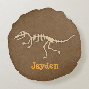Cool Velociraptor Dinosaurus Botten Jongens Slaapk Rond Kussen