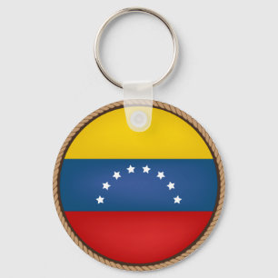 Cool Venezuela vlag zegel Sleutelhanger