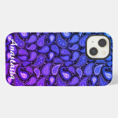 Cool, Verbazingwekkend, Blauw-Paars iPhone Hoesje (Achterkant horizontaal)