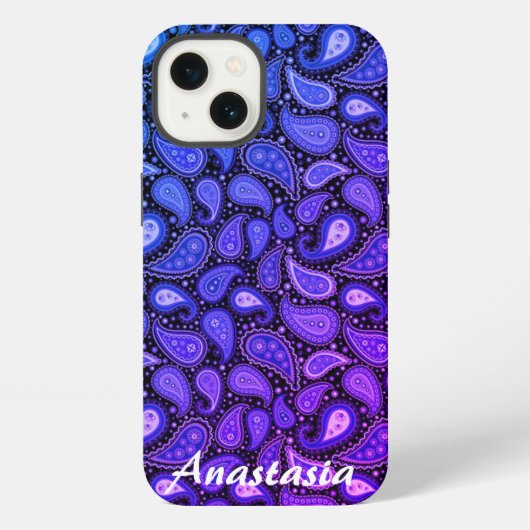 Cool, Verbazingwekkend, Blauw-Paars iPhone Hoesje (Achterkant)